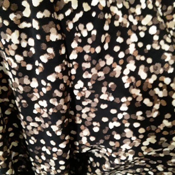 Anne Klein lovely colorful gold zipper neckline top size L - Picture 5 of 11